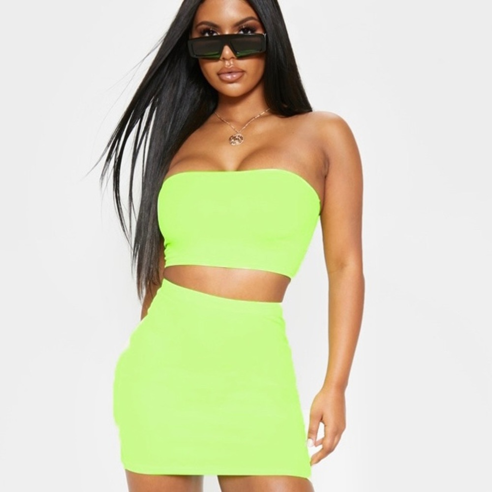Honeybum Neon Mini Skirt